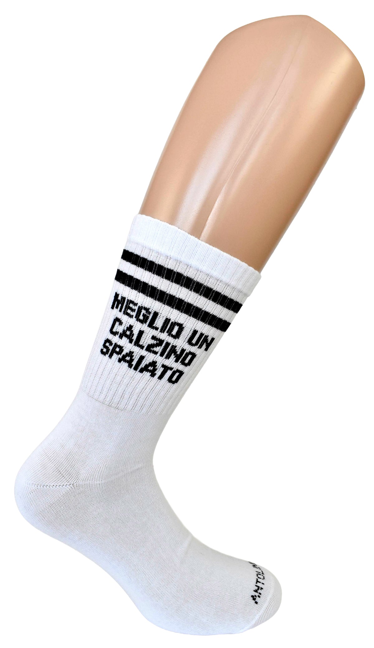 Calze Fantasia "EX SBAGLIATO" Unisex Bianco/Nero Linea Funny