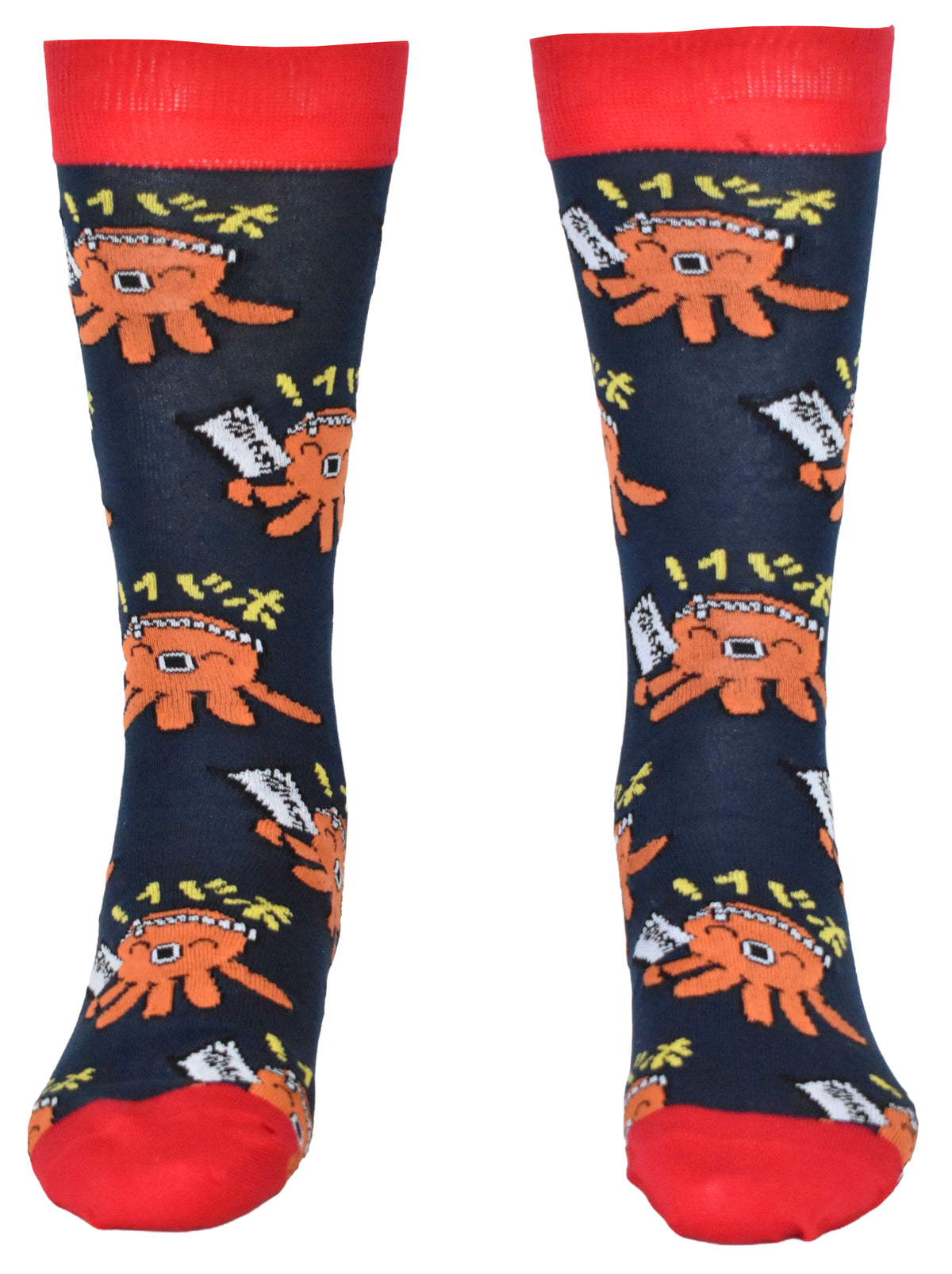 Calze Fantasia "Takoyaki" Unisex Navy Linea Funny - Cod. GD44