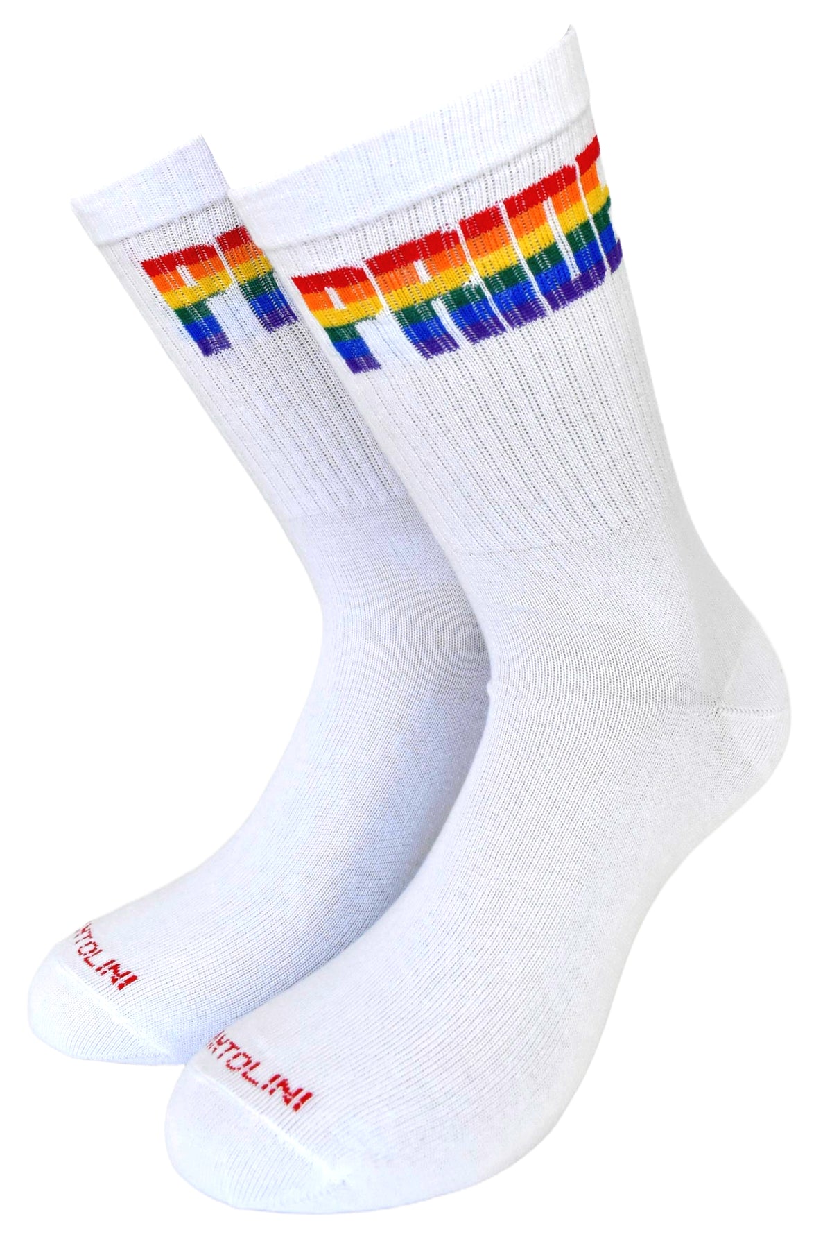 Calze Fantasia "Pride" Unisex Bianco Linea Funny - Cod. Pride Bianco