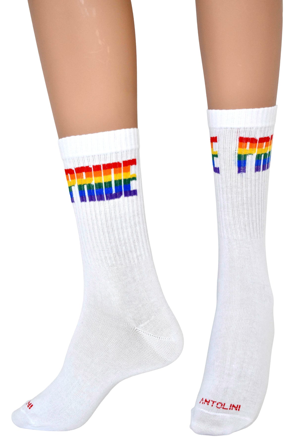 Calze Fantasia "Pride" Unisex Bianco Linea Funny - Cod. Pride Bianco