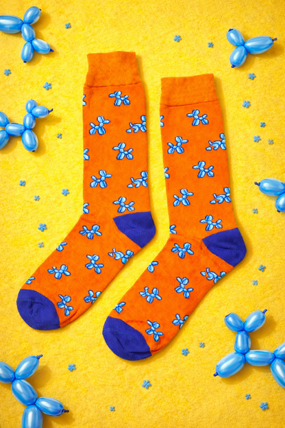 Calze Fantasia "Balloons" Unisex Tangerine Linea Funny - Cod. GD58
