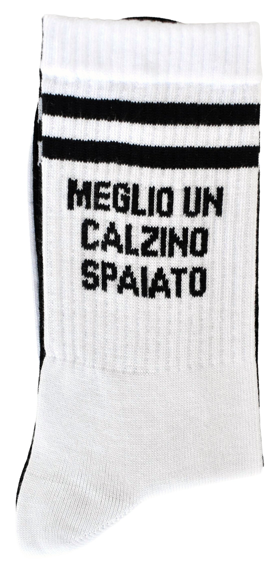 Calze Fantasia "EX SBAGLIATO" Unisex Bianco/Nero Linea Funny