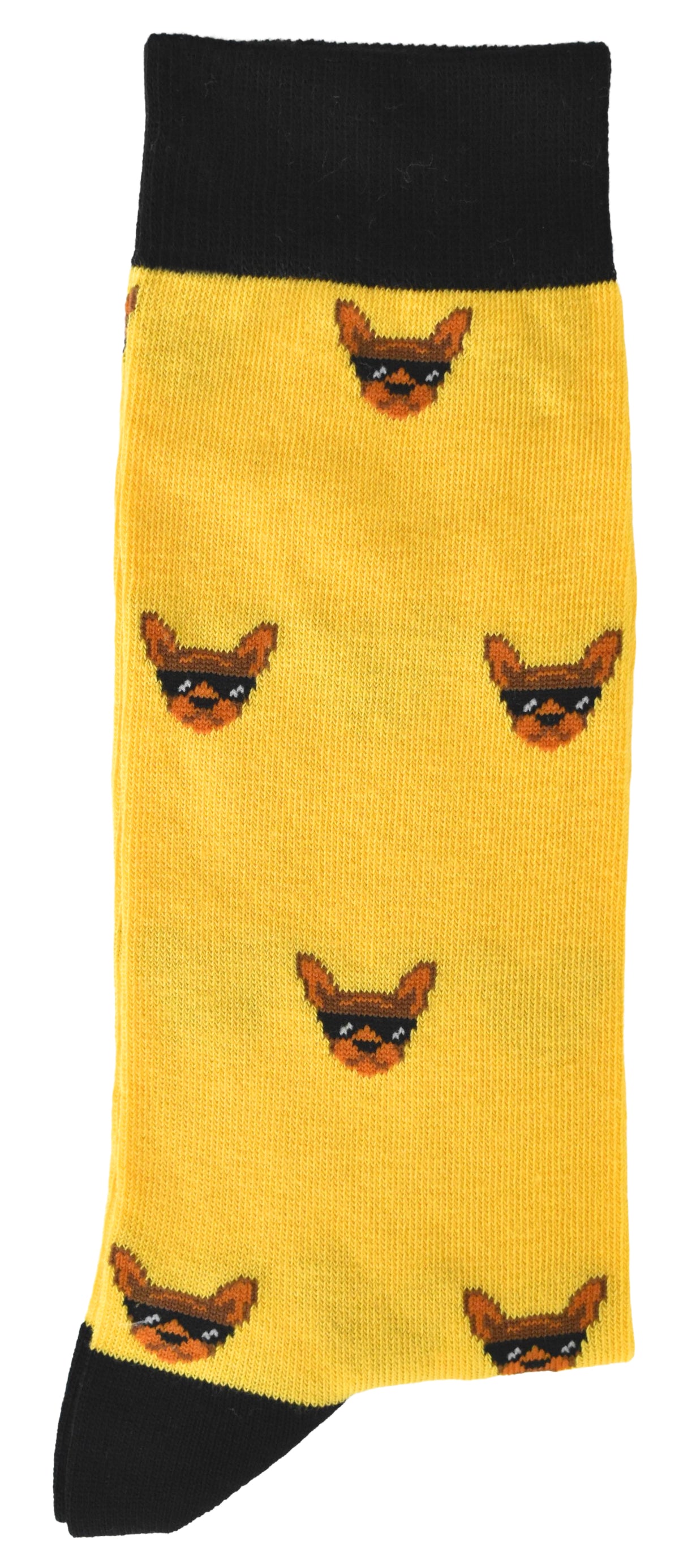 Calze Fantasia "Chiuahua" Unisex Oro Linea Funny - Cod. GC14