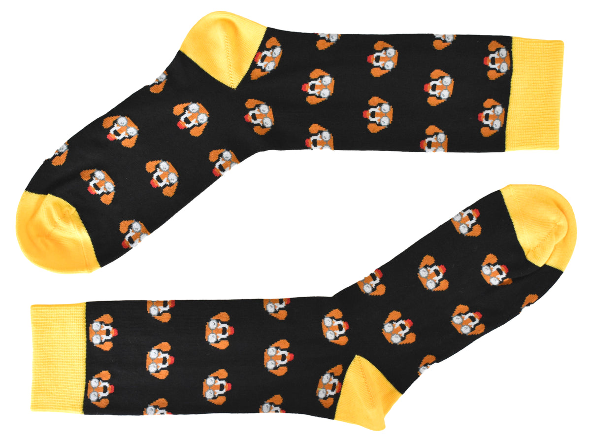 Calze Fantasia "Bassotto" Unisex Nero Linea Funny - Cod. GC16