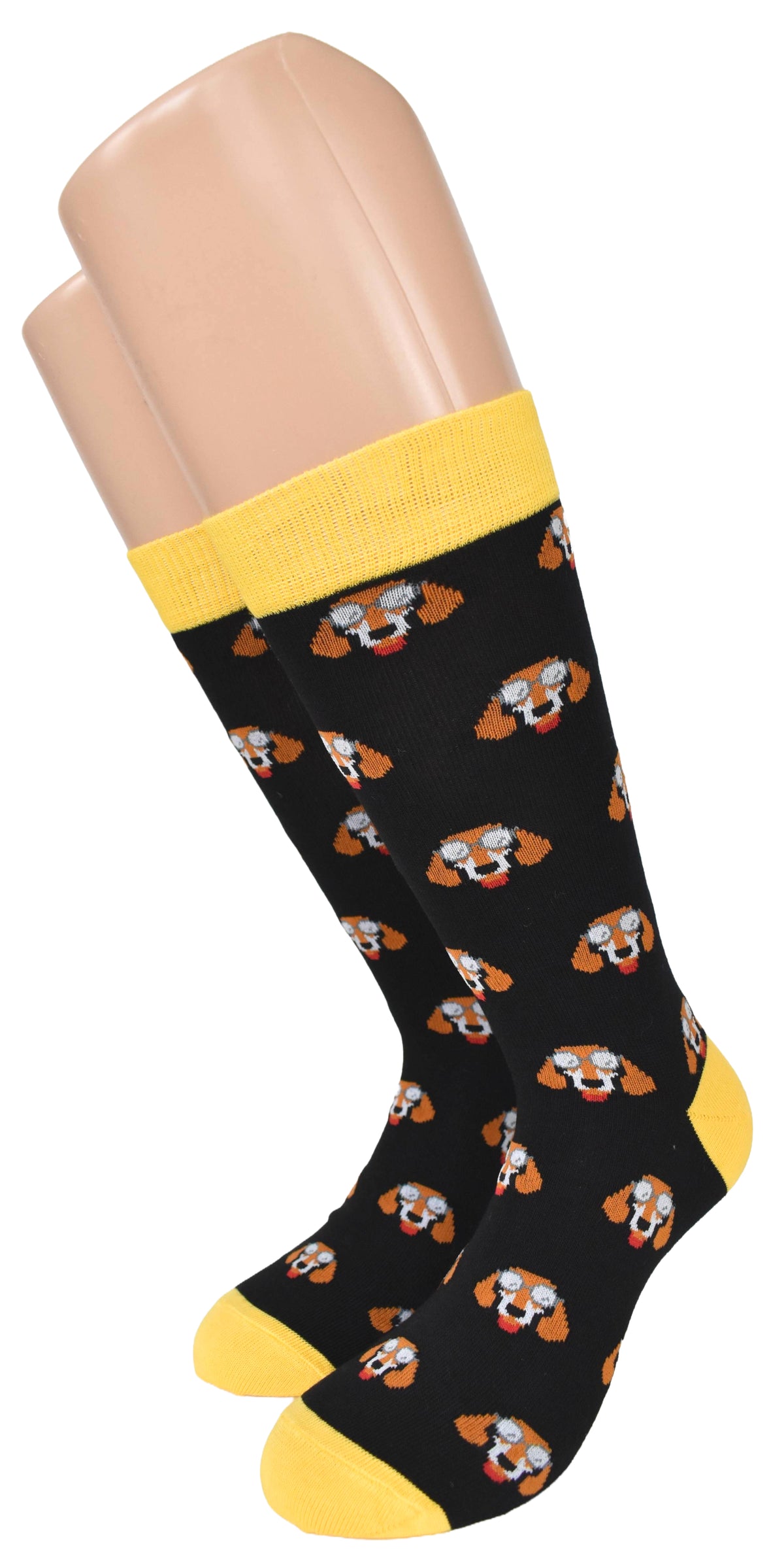 Calze Fantasia "Bassotto" Unisex Nero Linea Funny - Cod. GC16