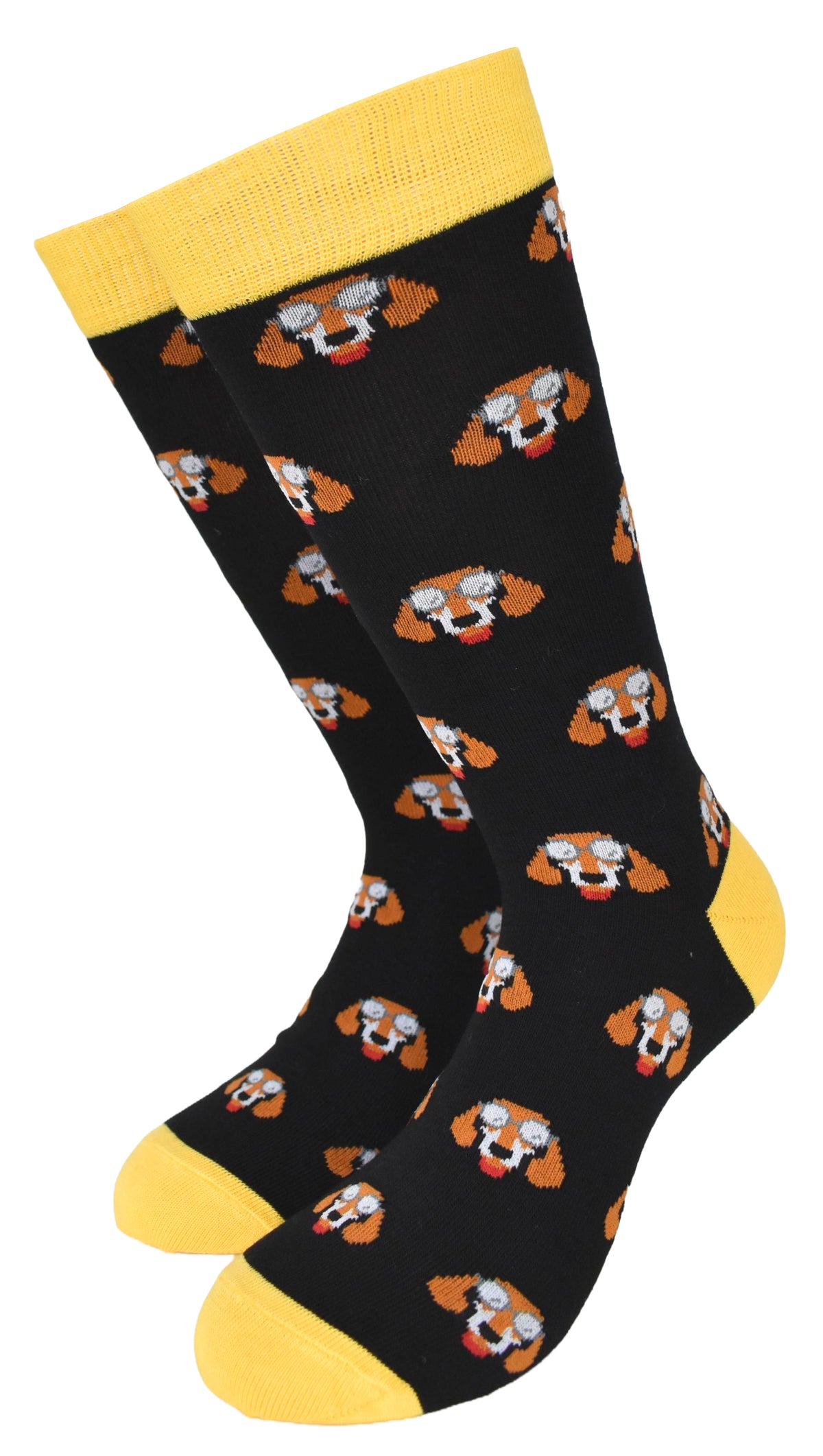 Calze Fantasia "Bassotto" Unisex Nero Linea Funny - Cod. GC16