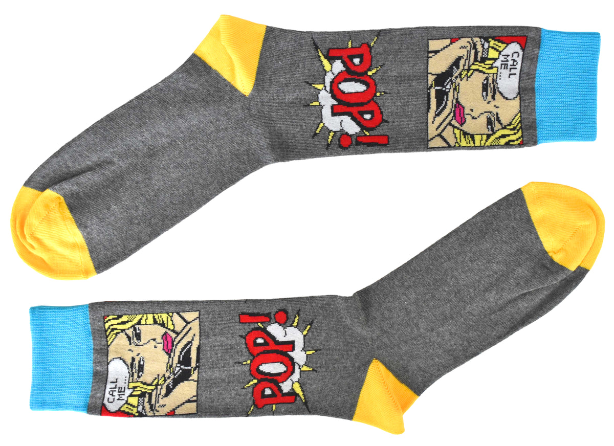 Calze Fantasia "Comics" Unisex Ferro Linea Funny - Cod. GC18
