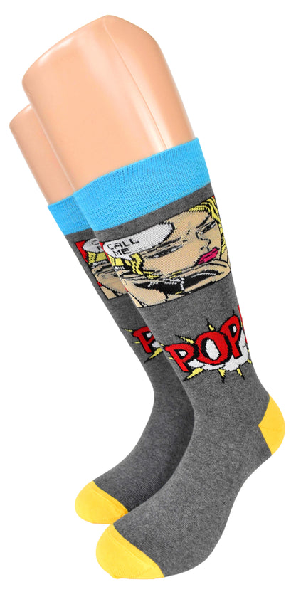Calze Fantasia "Comics" Unisex Ferro Linea Funny - Cod. GC18