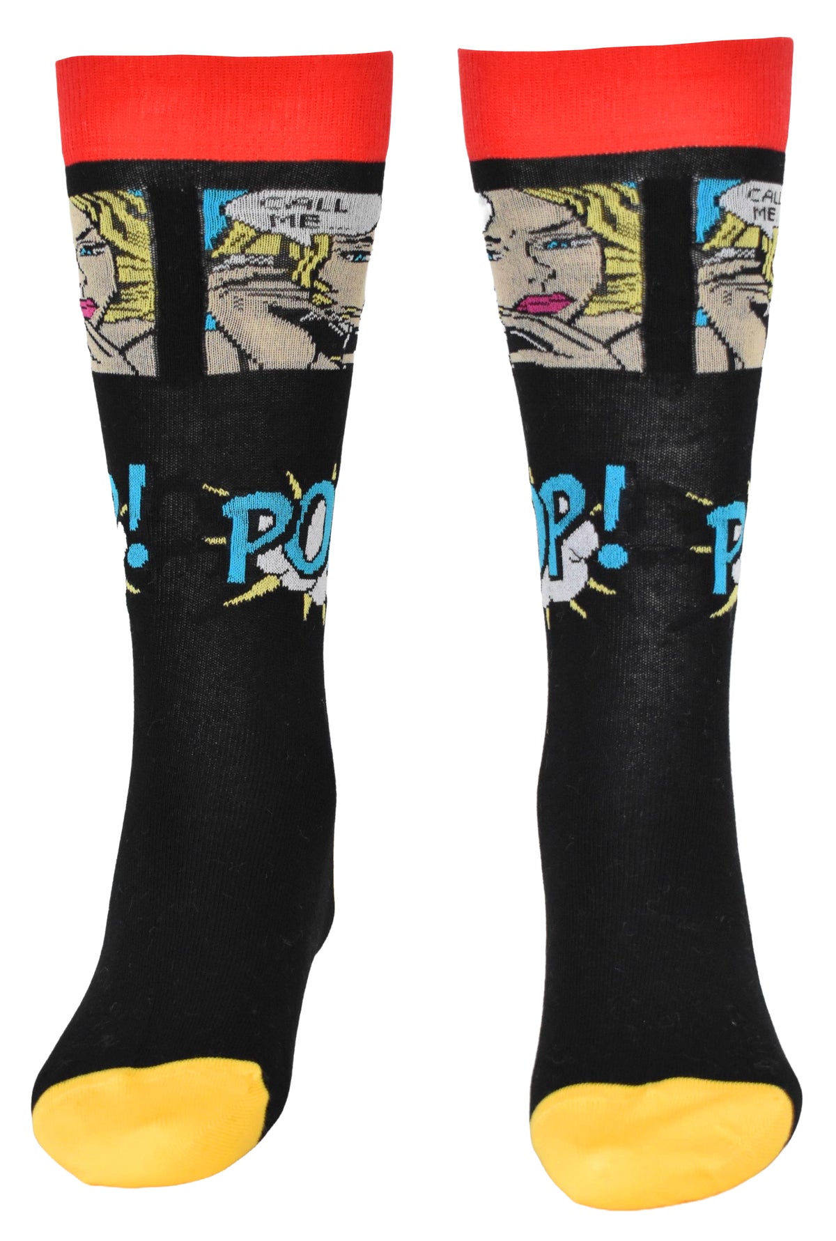 Calze Fantasia "Comics" Unisex Nero Linea Funny - Cod. GC18