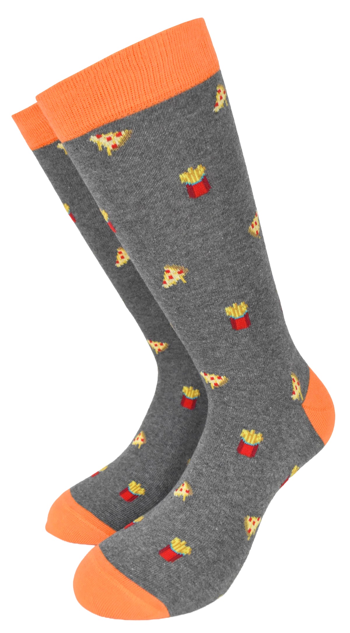 Calze Fantasia "Pizza&amp;Chips" Unisex Fumo Linea Funny - Cod. GC22