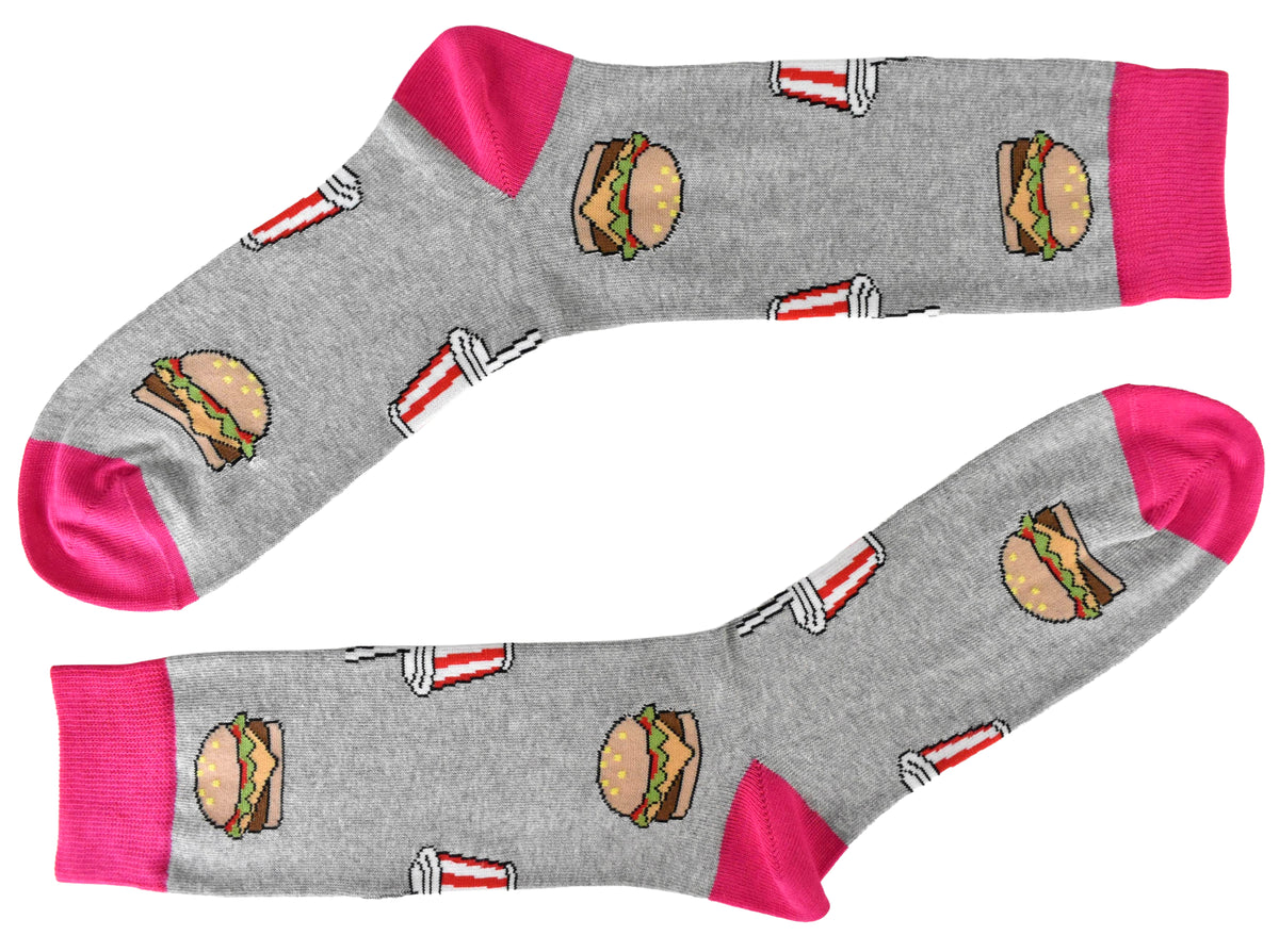 Calze Fantasia "Fast Food" Unisex Smog Linea Funny - Cod. GC24