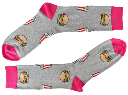 Calze Fantasia "Fast Food" Unisex Smog Linea Funny - Cod. GC24