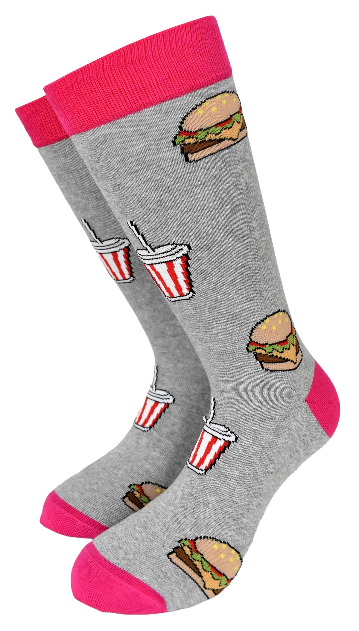 Calze Fantasia "Fast Food" Unisex Smog Linea Funny - Cod. GC24