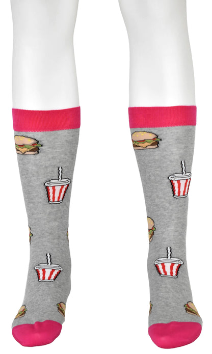 Calze Fantasia "Fast Food" Unisex Smog Linea Funny - Cod. GC24