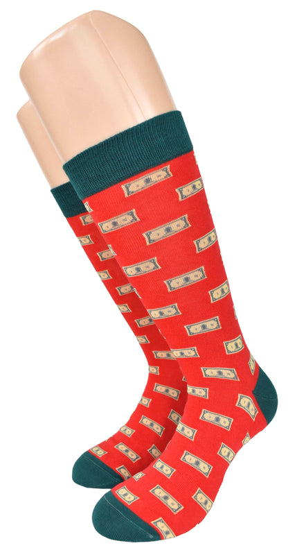 Calze Fantasia "Money" Unisex Coquelicot Linea Funny - Cod. GC28