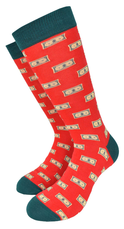 Calze Fantasia "Money" Unisex Coquelicot Linea Funny - Cod. GC28