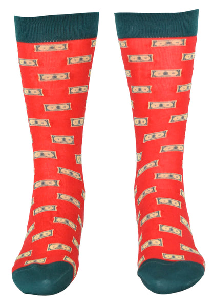 Calze Fantasia "Money" Unisex Coquelicot Linea Funny - Cod. GC28