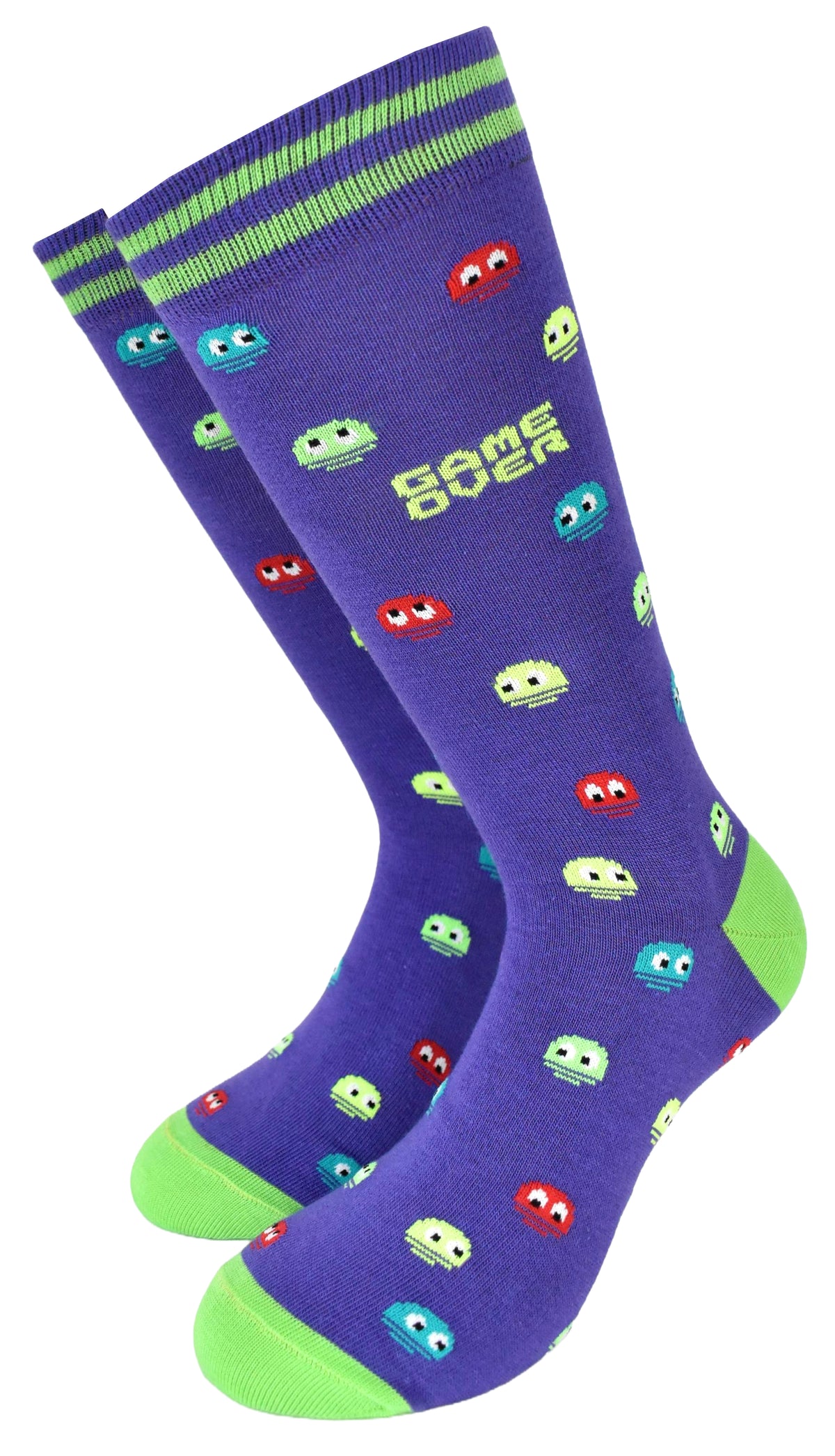 Calze Fantasia "Arcade" Unisex Violet Linea Funny - Cod. GC36