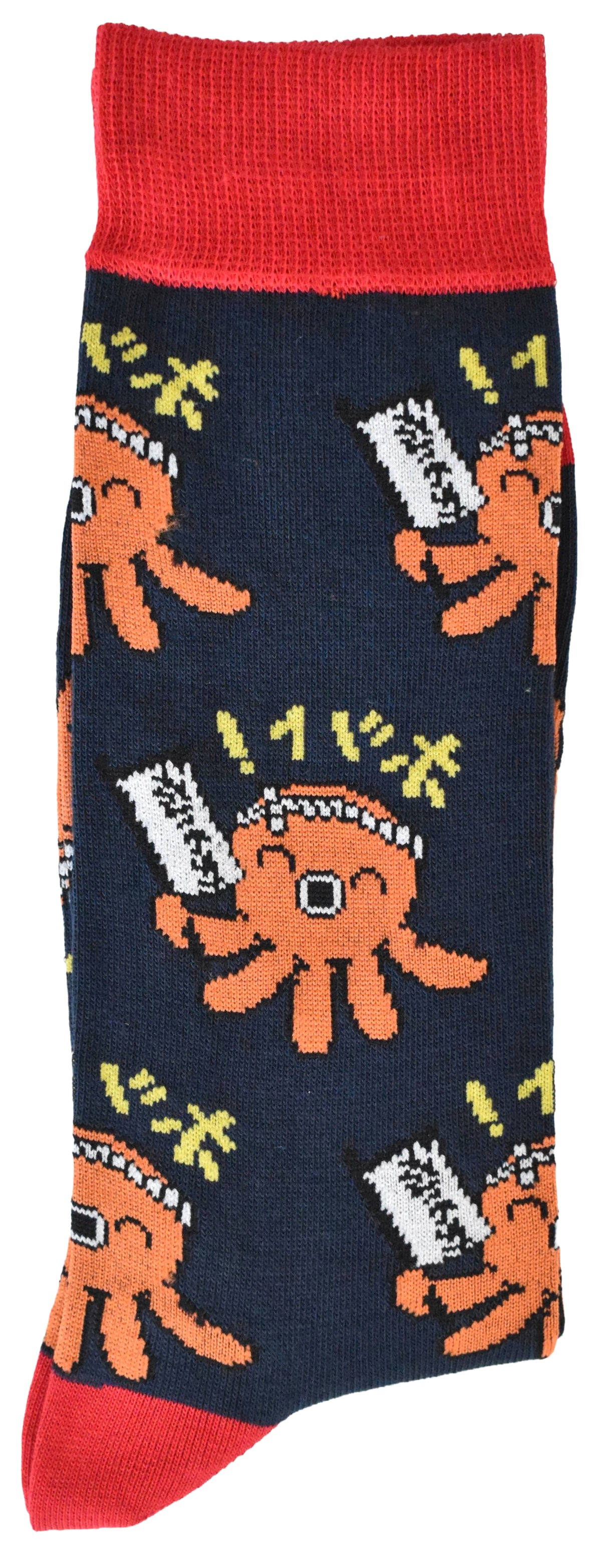 Calze Fantasia "Takoyaki" Unisex Navy Linea Funny - Cod. GD44