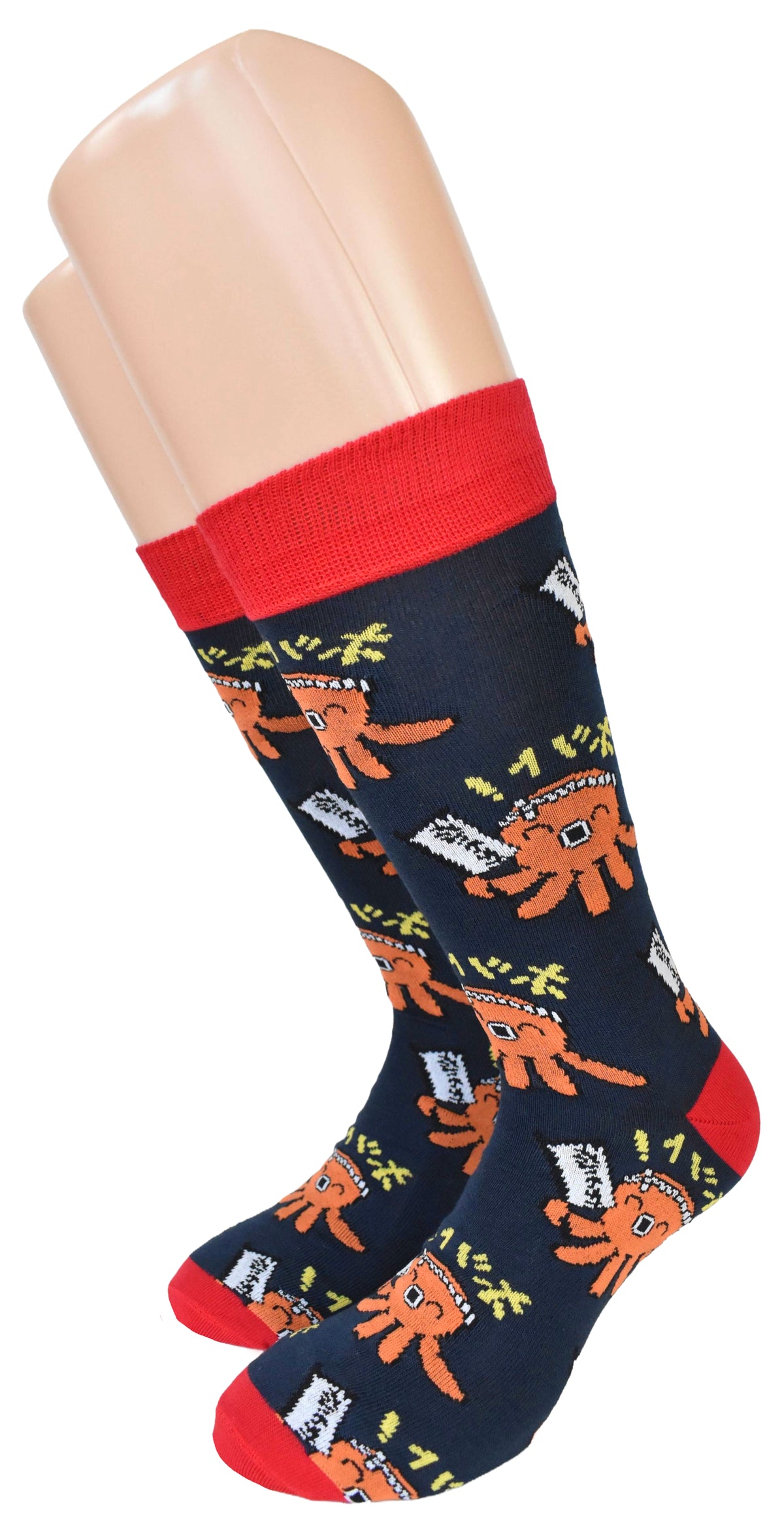 Calze Fantasia "Takoyaki" Unisex Navy Linea Funny - Cod. GD44
