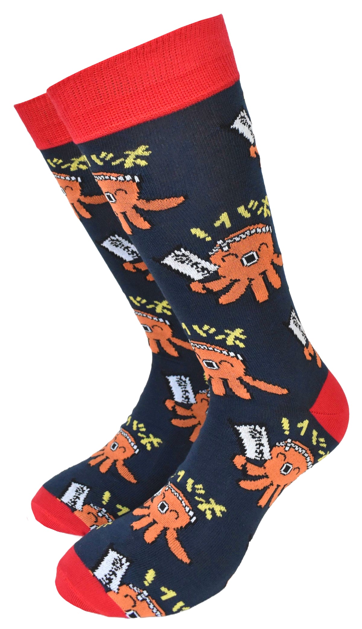 Calze Fantasia "Takoyaki" Unisex Navy Linea Funny - Cod. GD44
