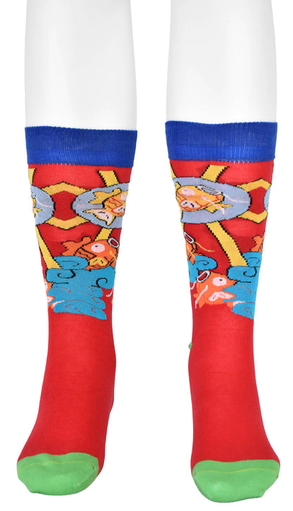 Calze Fantasia "Koinobori" Unisex Nero Linea Funny - Cod. GD48