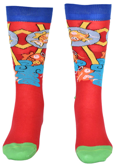 Calze Fantasia "Koinobori" Unisex Nero Linea Funny - Cod. GD48
