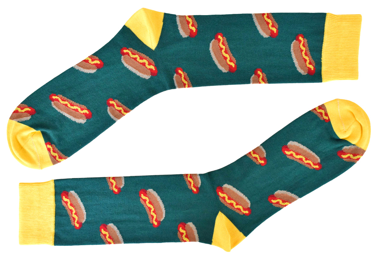 Calze Fantasia "Hot Dog" Unisex Evergreen Linea Funny - Cod. GD50
