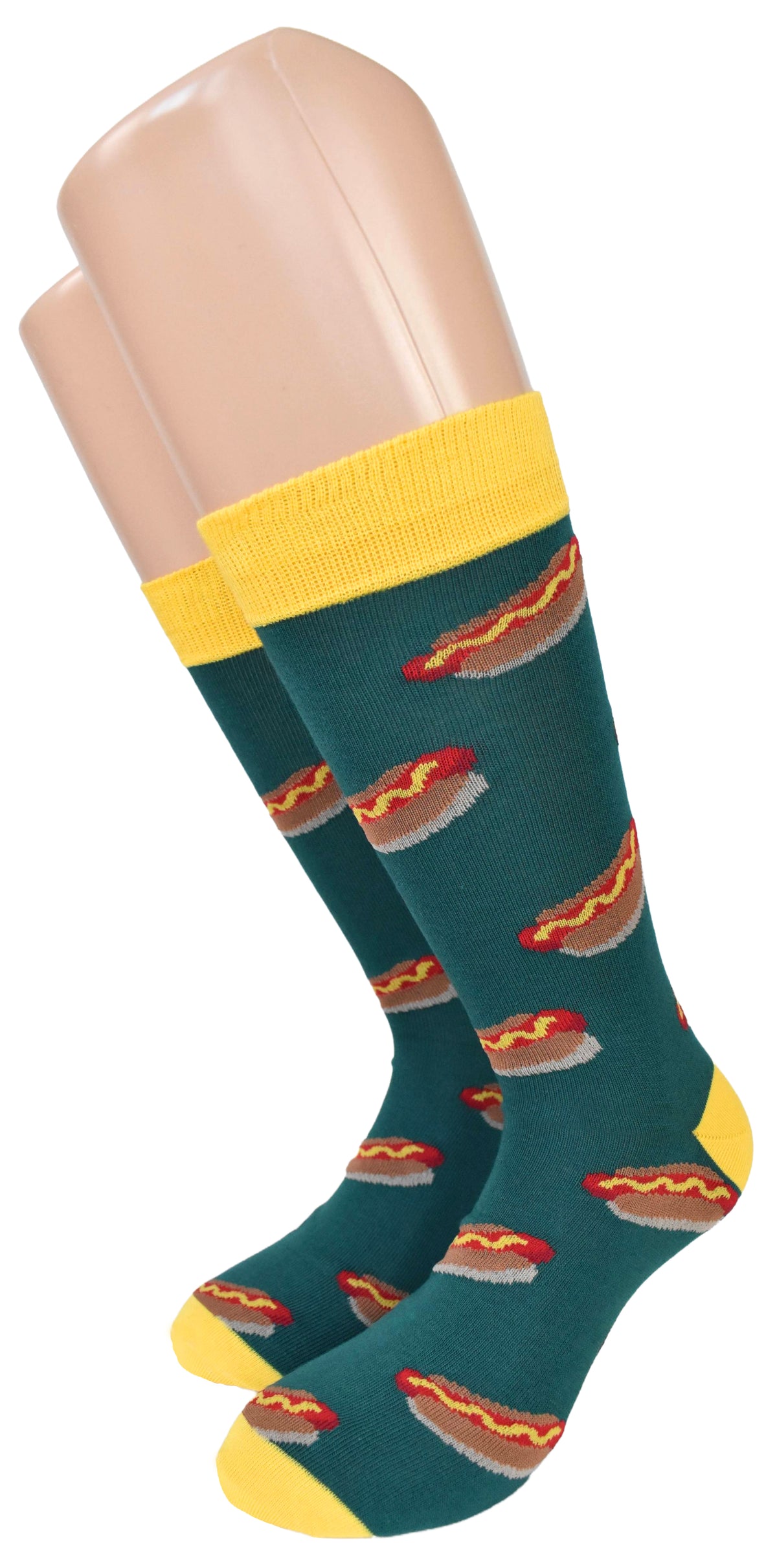 Calze Fantasia "Hot Dog" Unisex Evergreen Linea Funny - Cod. GD50