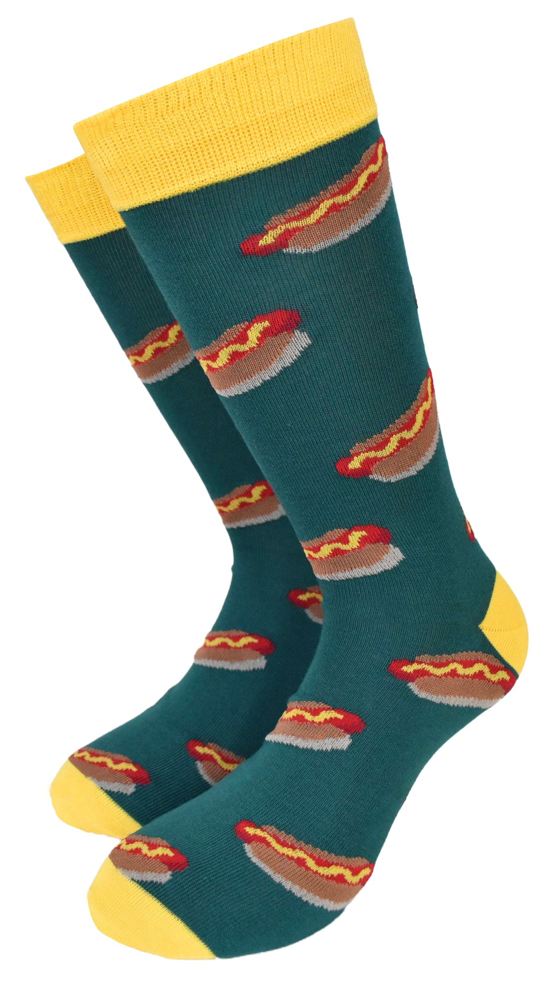 Calze Fantasia "Hot Dog" Unisex Evergreen Linea Funny - Cod. GD50