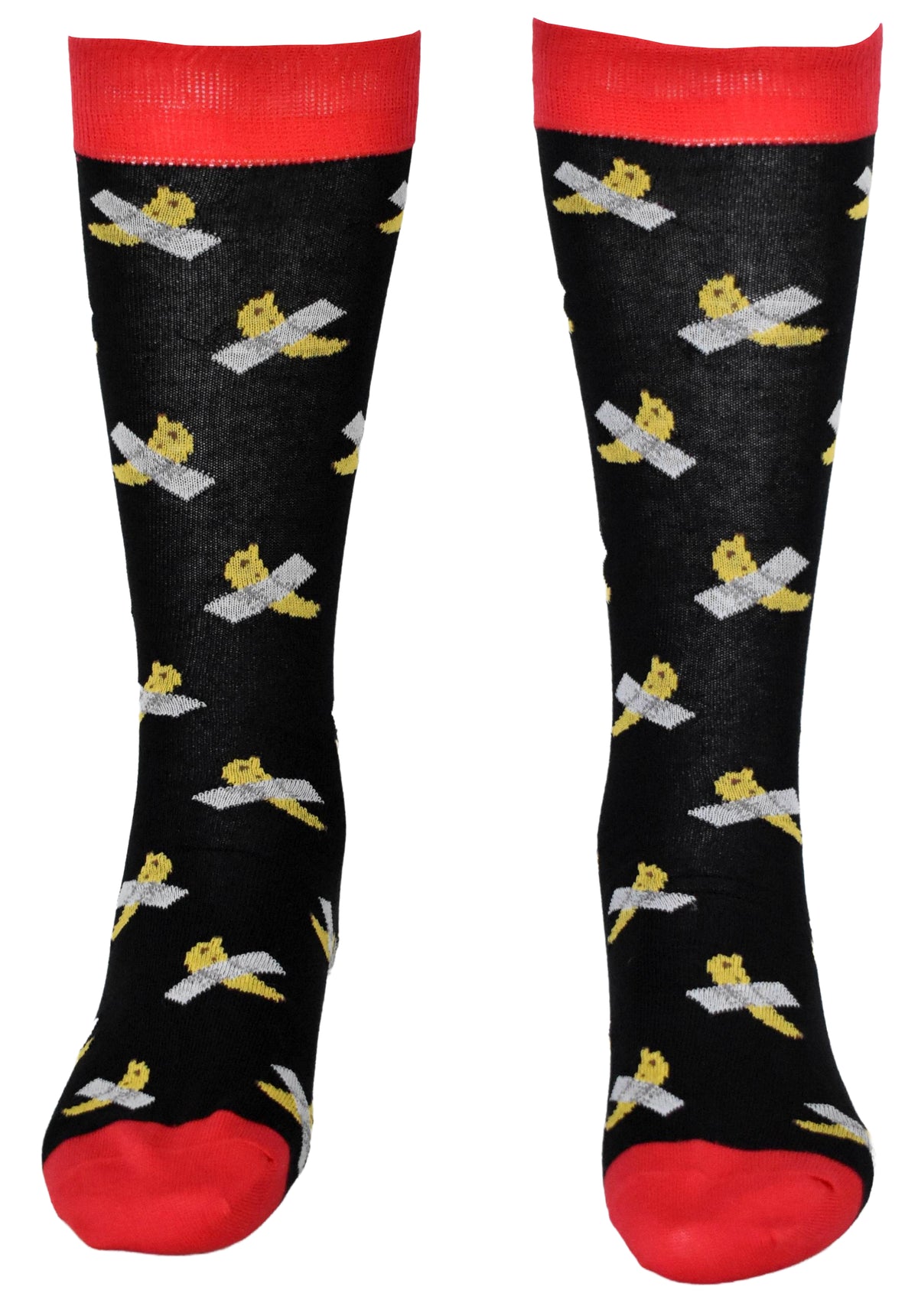 Calze Fantasia "Banana" Unisex Nero Linea Funny - Cod. GD56