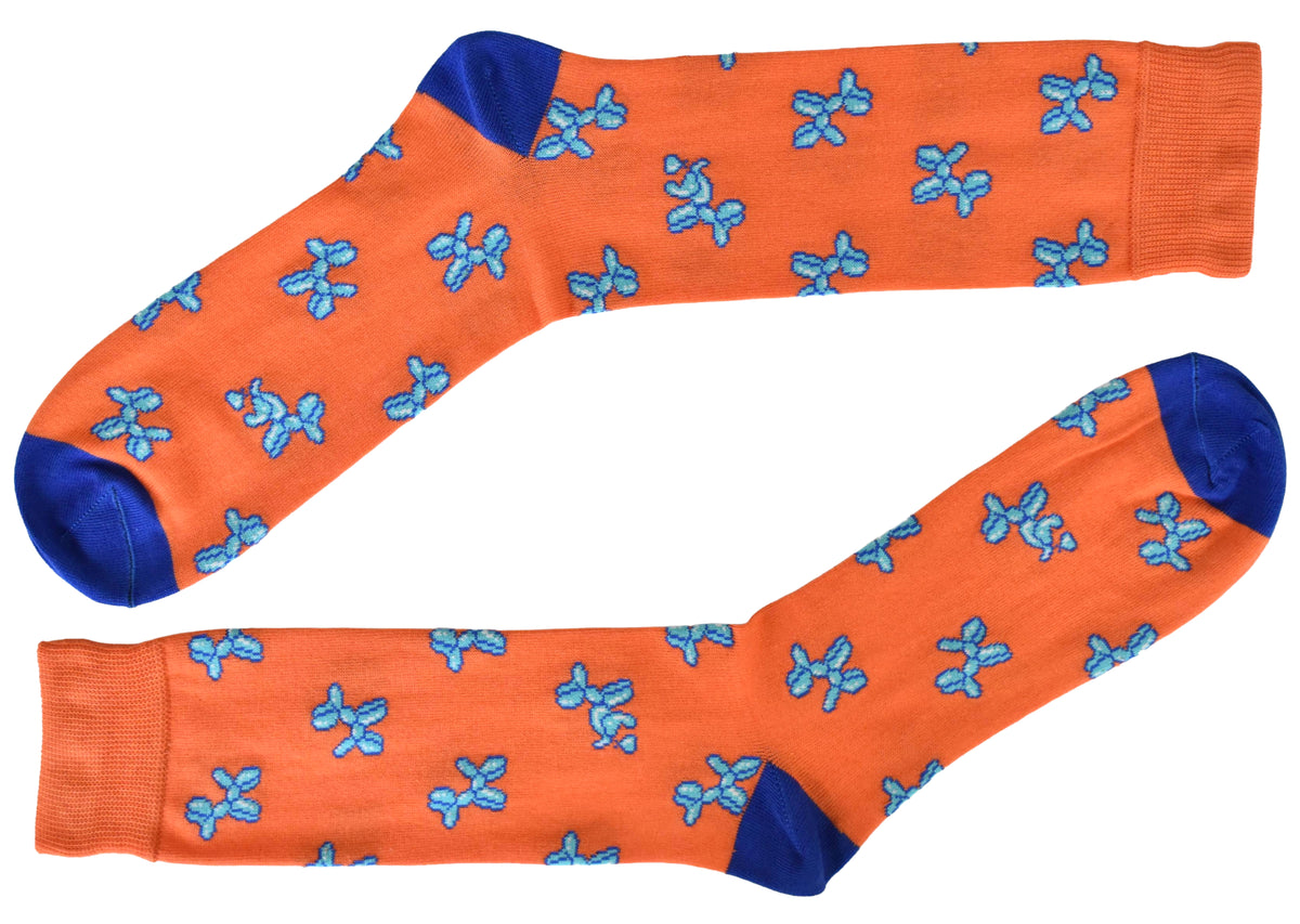 Calze Fantasia "Balloons" Unisex Tangerine Linea Funny - Cod. GD58