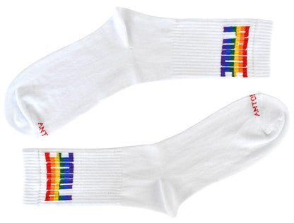 Calze Fantasia "Pride" Unisex Bianco Linea Funny - Cod. Pride Bianco