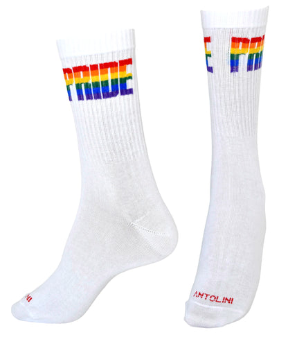 Calze Fantasia "Pride" Unisex Bianco Linea Funny - Cod. Pride Bianco