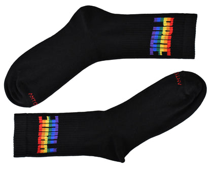 Calze Fantasia "Pride" Unisex Nero Linea Funny - Cod. Pride Nero